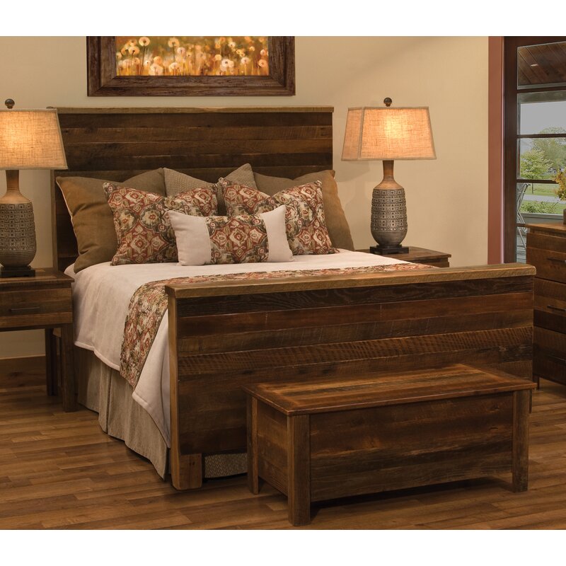 Fireside Lodge Barnwood Uptown Panel Bed | Wayfair